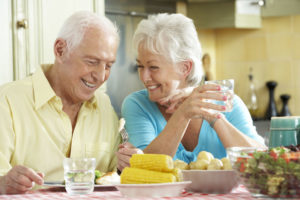 Dental Implant Patients Eating Together