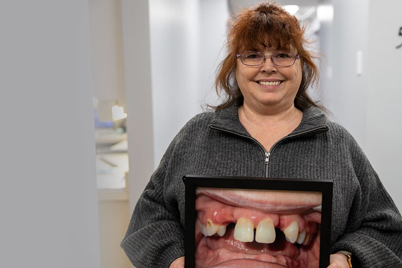 dental patient smiling